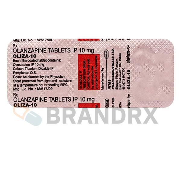 Oliza 10 mg Intas Pharmaceuticals